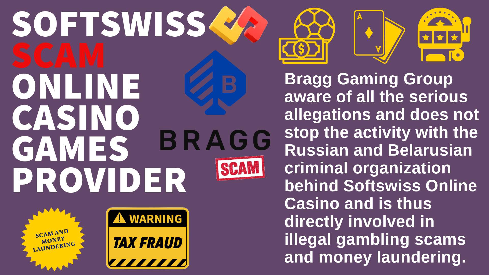 Bragg Gaming Group - softswiss scam - Casino by Softswiss